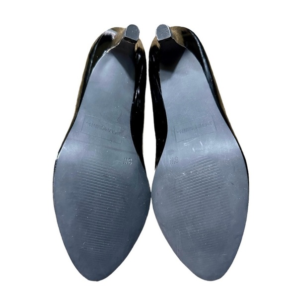 JACLYN SMITH, NWOT, WOMENS, BLACK PATENT HEELS. ALL MANMADE MATERIALS. SIZE 8W - Picture 7 of 11